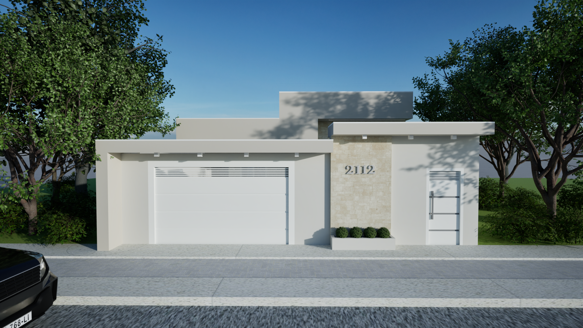 Casa completa de 135m², Fachada e Área Externa (Senador Canedo  – GO)