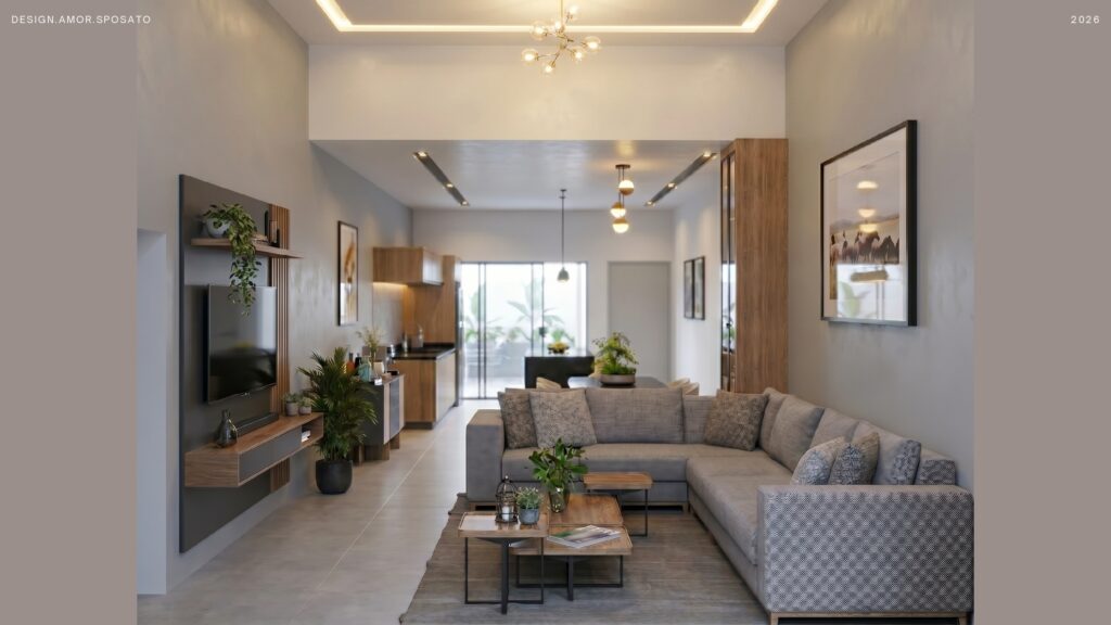 Lavanderia, Área Gourmet, Cozinha, Sala de Jantar, Sala de Estar e duas Suite Master com Closet e Banheiro (Capinópolis – MG)