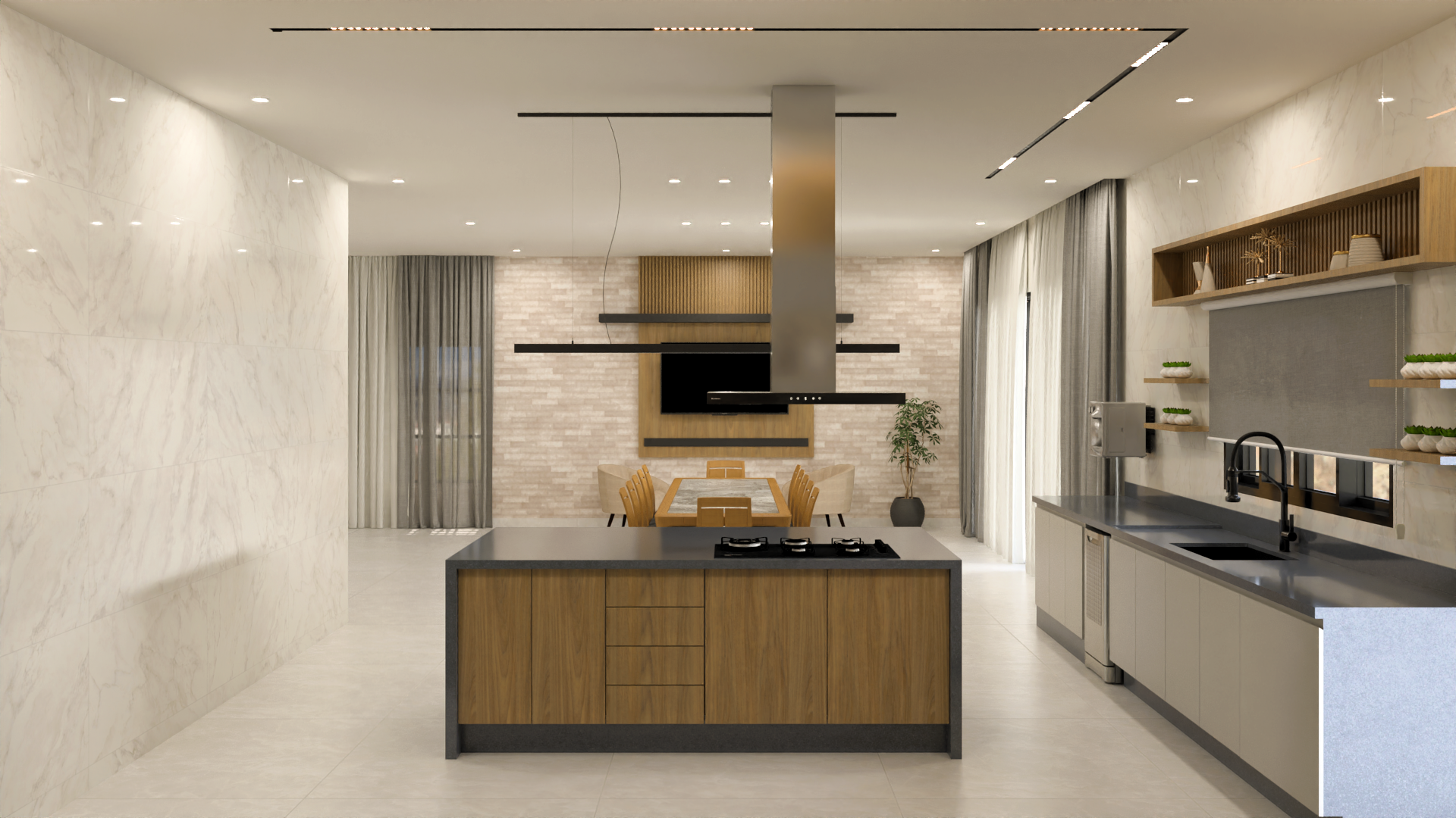 Cozinha, Sala de Estar e Banheiros (Xinguara – PA)
