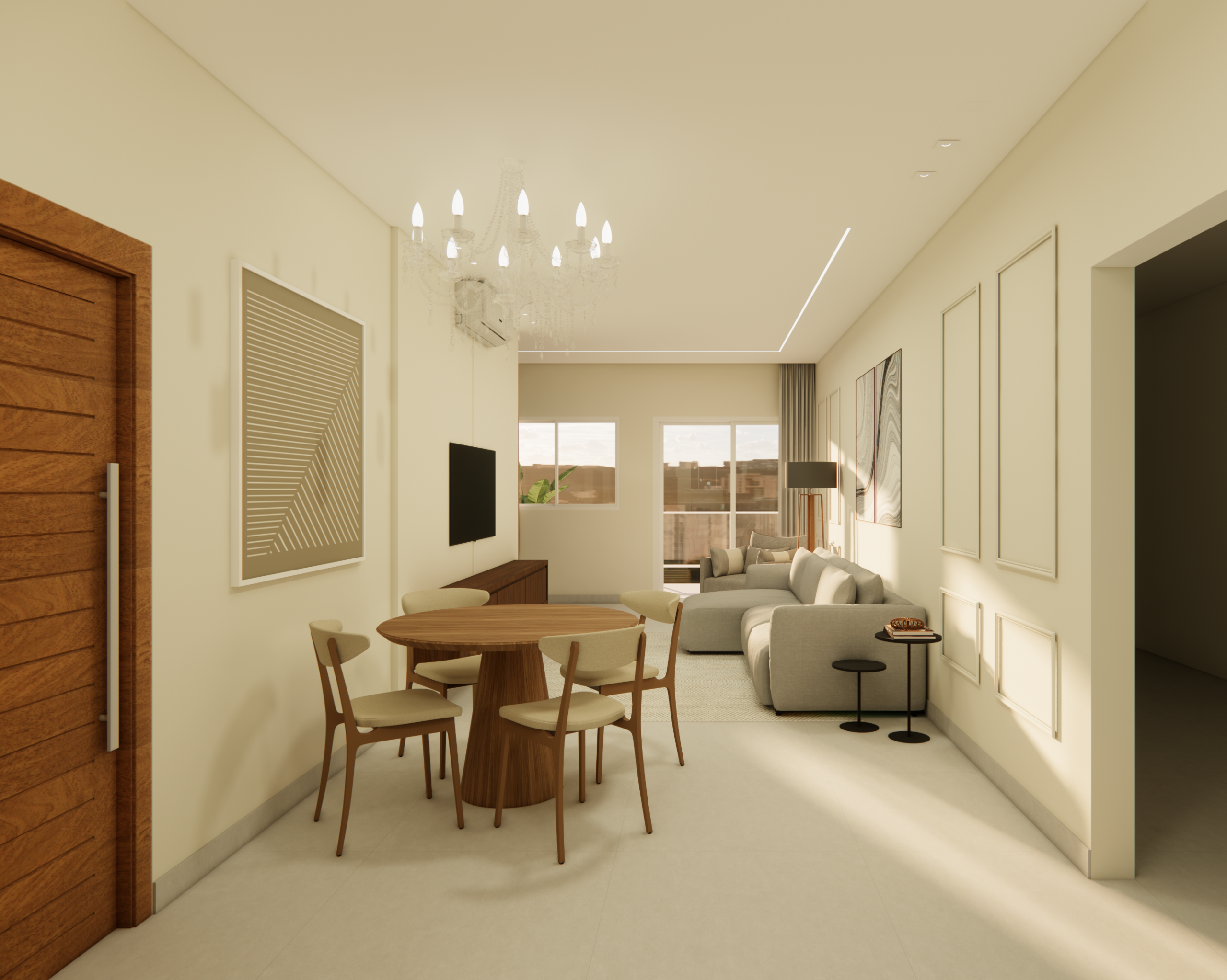 Cozinha, Sala de Estar, Sala de Jantar e Lavanderia (Ponto Belo-ES)