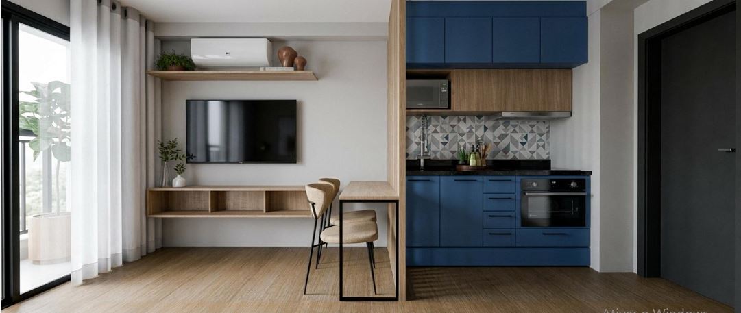 Cozinha, Sala de Estar, Quarto de Casal e Banheiro(São Paulo-SP)